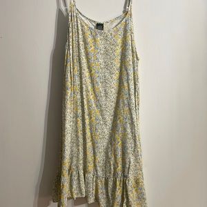 Wild Fable Yellow/Green Floral Dress